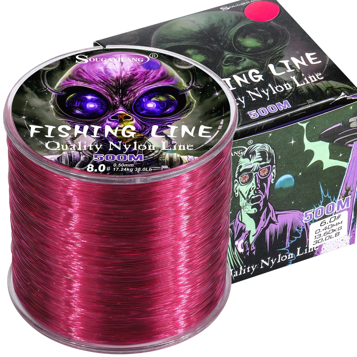 Sougayilang Nylon Fishing Line 500m - Max Drag 7-38Lb