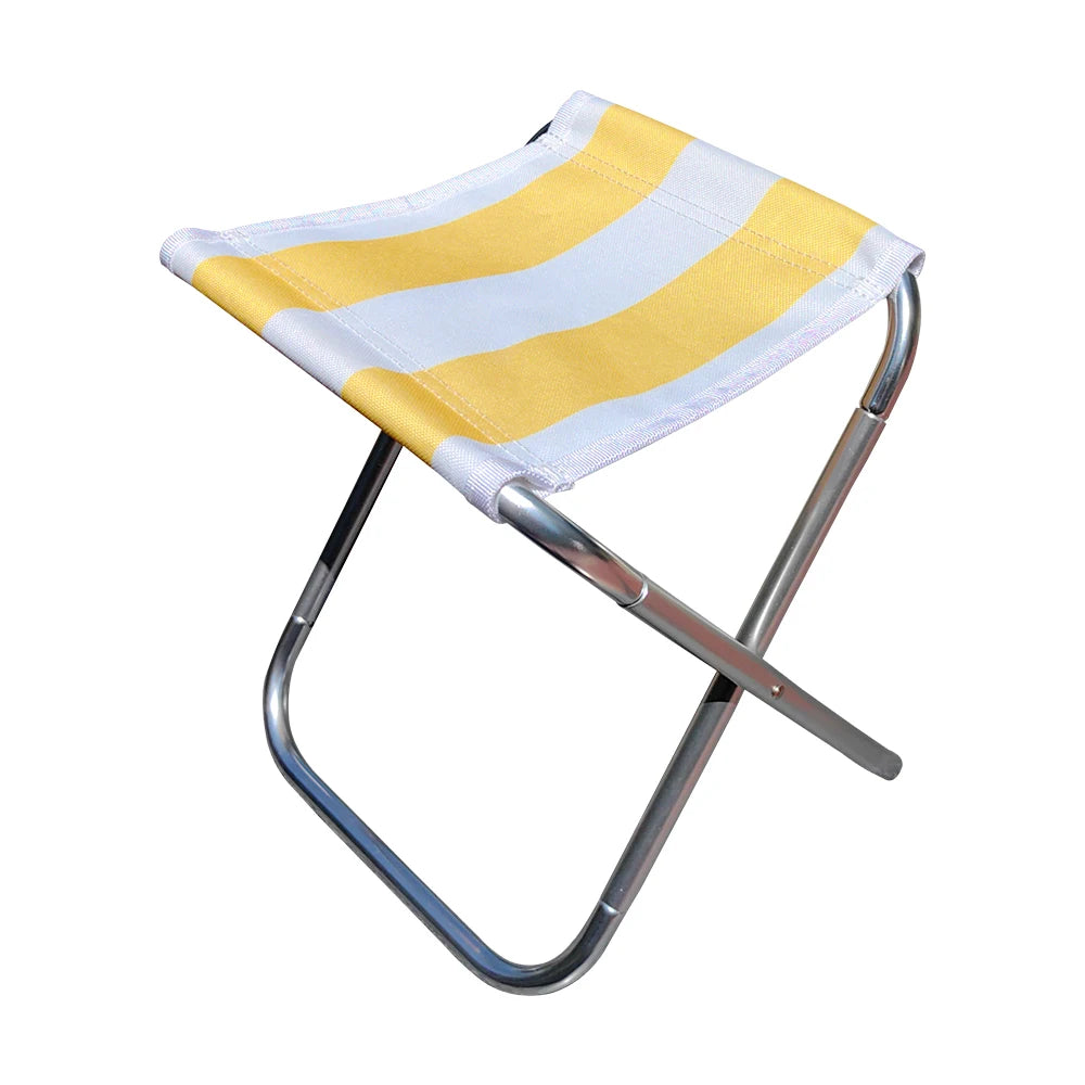 Outdoor Aluminium Alloy Portable Folding Picnic Camping Stool MIni Fishing Chair Ultralight