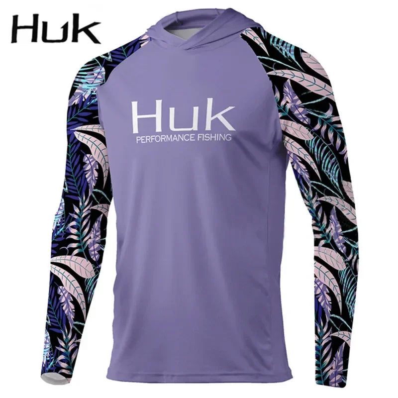 New Gear Mens Fishing Hooded Shirts - High Performance