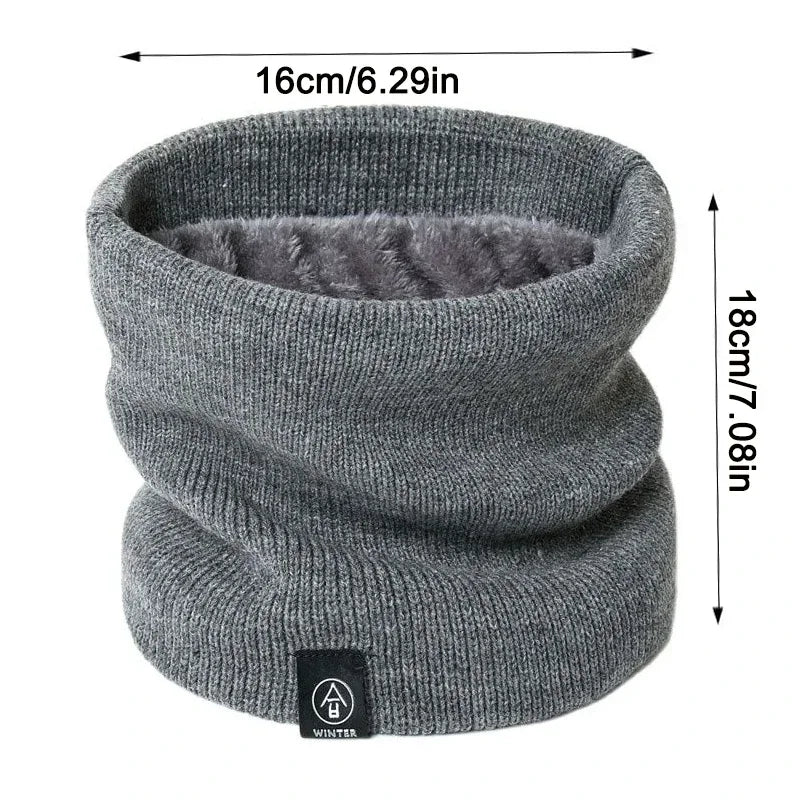Knitted Solid Color Scarfs Face Mask for Skiing Hiking Cycling