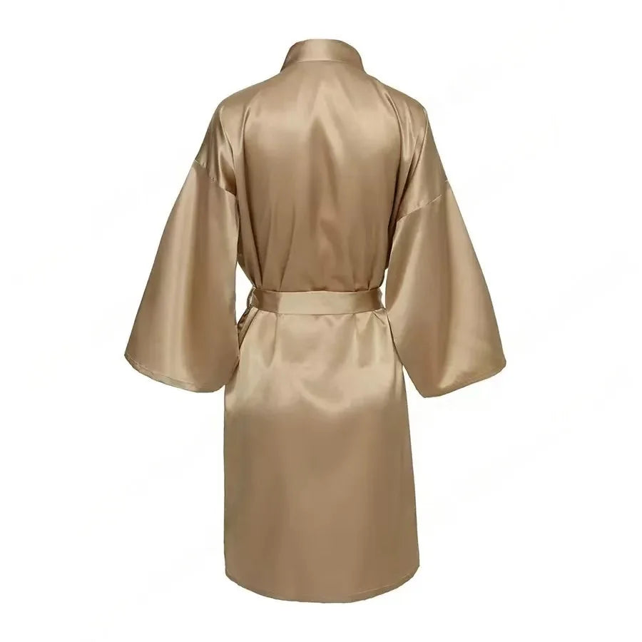 Bridal Satin Custom Bridesmaid Kimono - Personalized Robes
