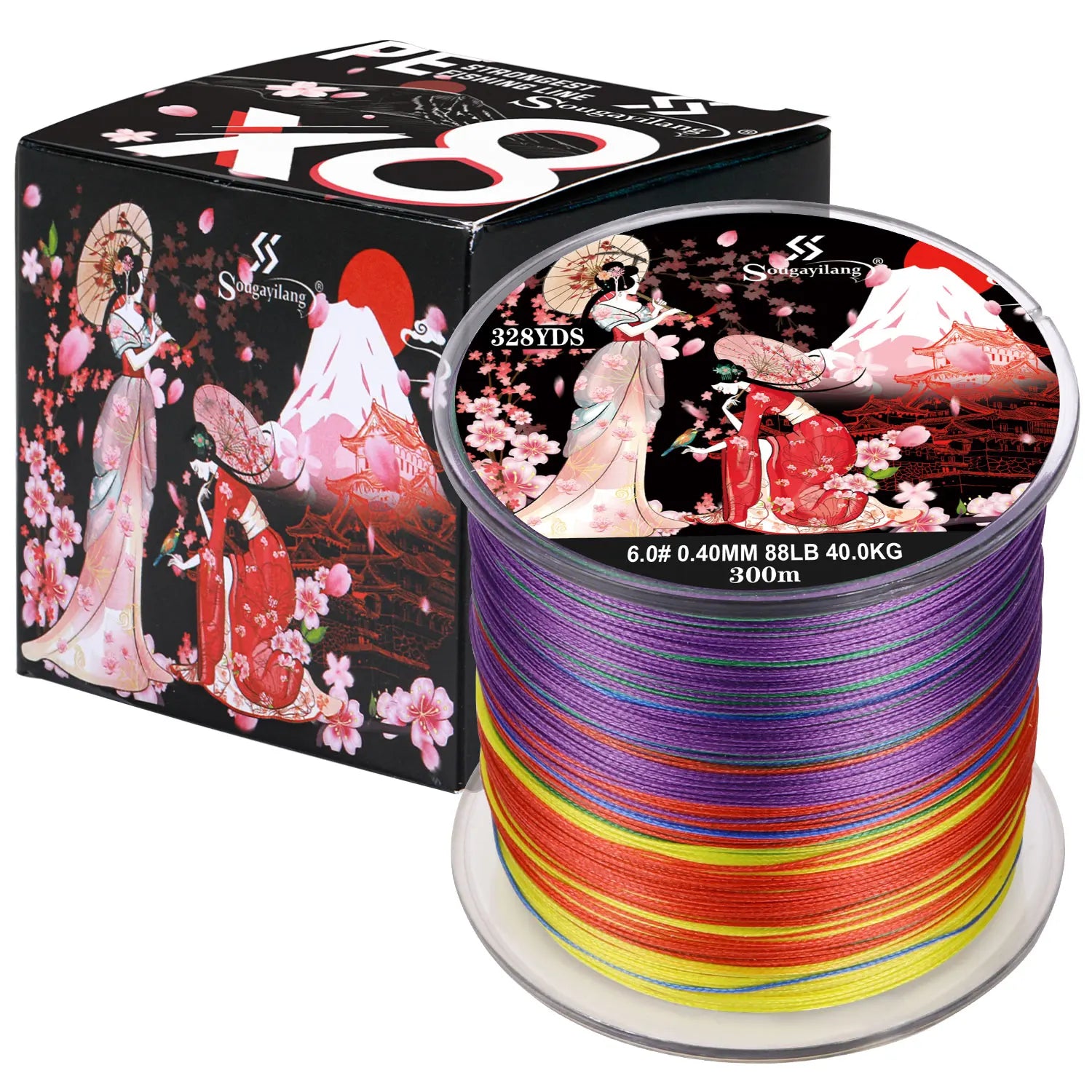 8 Strands Braided Fishing Line 100M 300M Multifilament Carp Fishing Japanese Braided Wire Fishing Accessorie PE Line