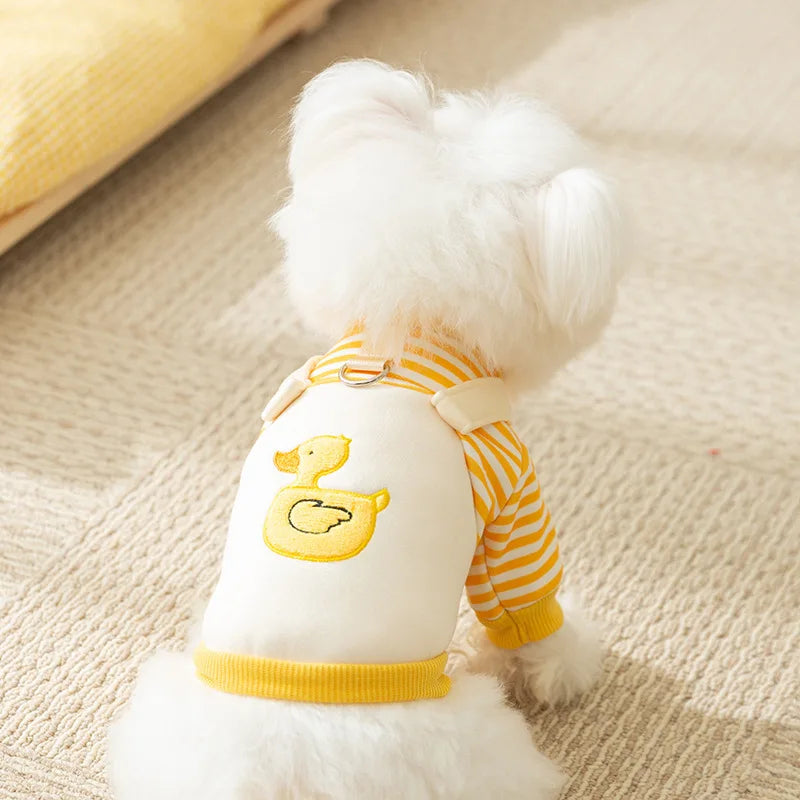 2025 Dog Clothes Cute Bear Puppy Hoodies Autumn Winter Warm Coat Polo Shirts Cat Clothing Chihuhua Bichon Apparels Dog Pullover
