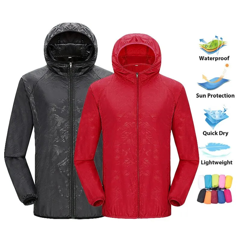 LNGXO Unisex Hiking Jacket - Waterproof Quick Dry UV