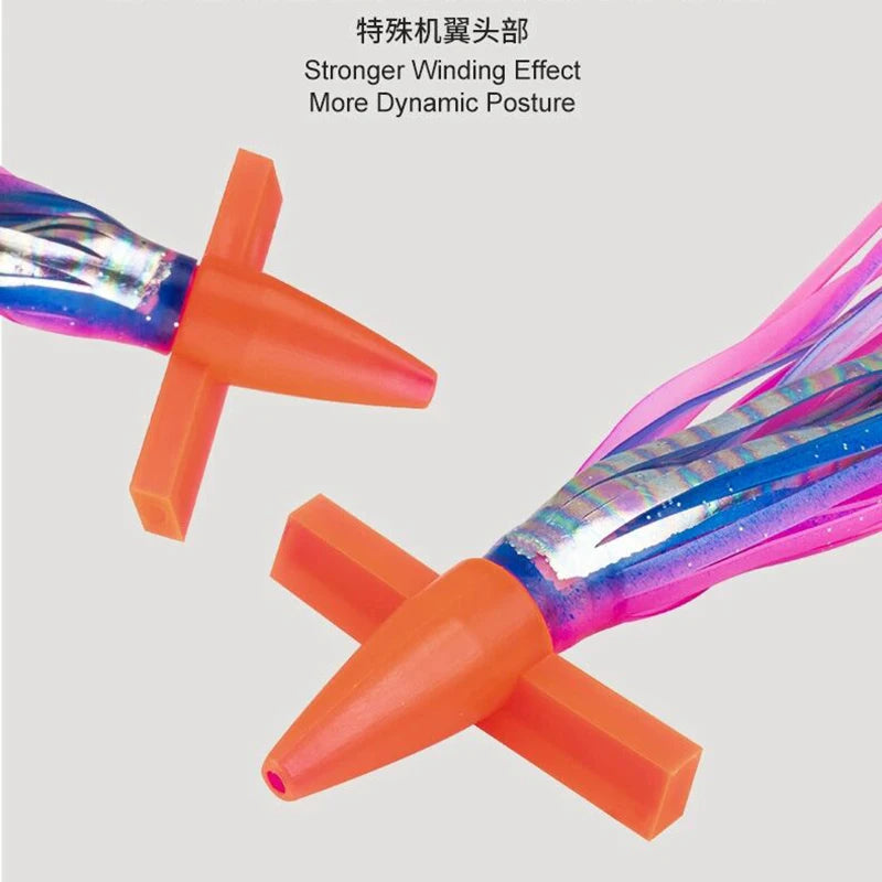 AquaLure Trolling Skirt Tuna Lure - Biomimetic Squid Uv