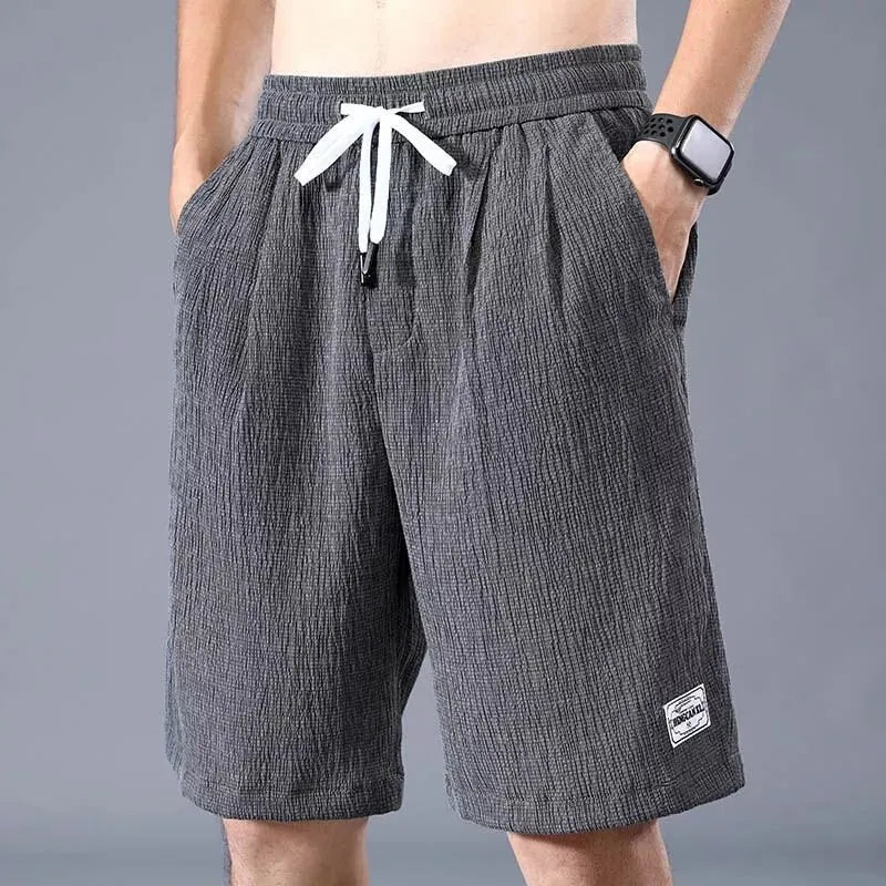 Lce Silk Shorts - Breathable Cropped Pants For Hot Weather