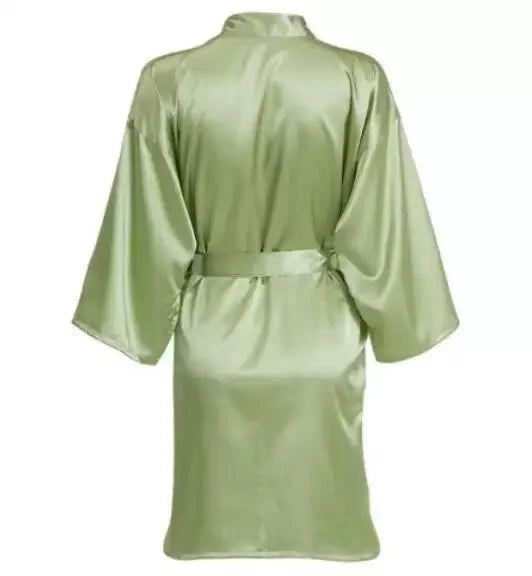 Bridal Satin Custom Bridesmaid Kimono - Personalized Robes