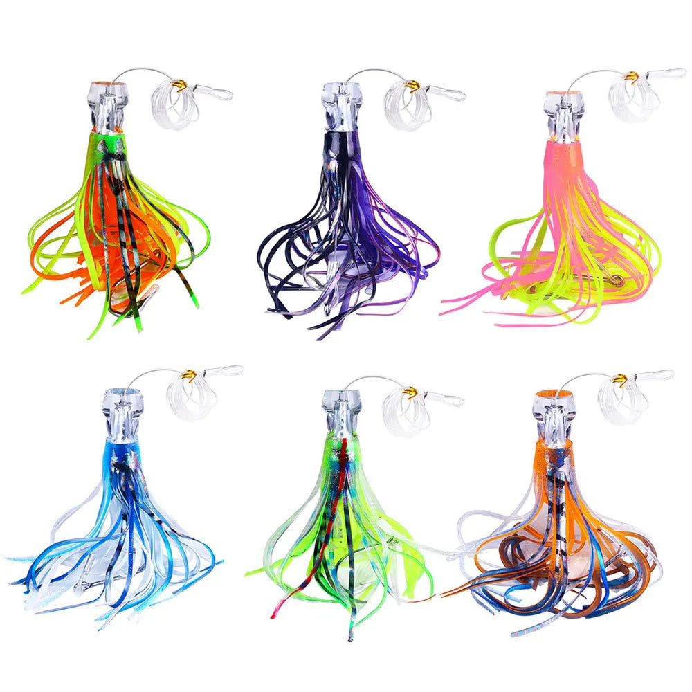 AquaForge Two Sizes Squid Lures - Wire Bait And Soft Lure