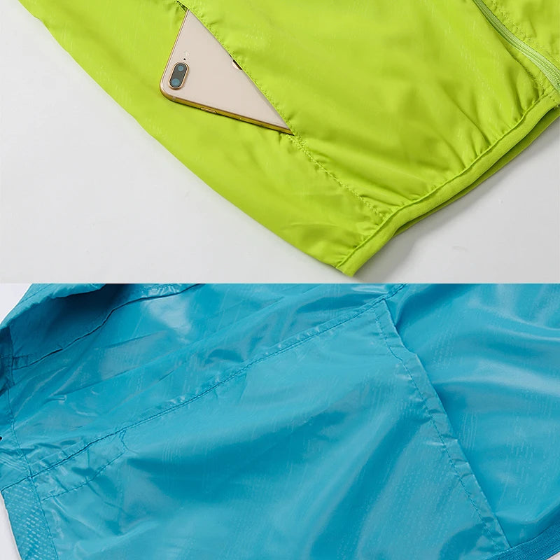 JNLN Waterproof Hiking Jacket - Packable Quick Dry Windproof UV