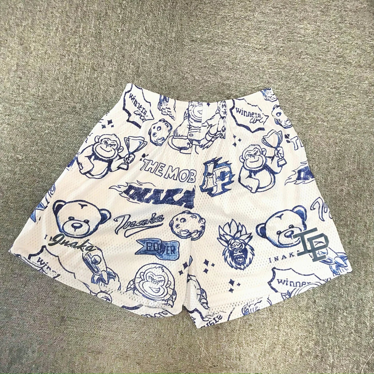 Inaka Power Shorts 2022 Men Women Classic GYM Workout Mesh Shorts One Layer Inaka Shorts Fashion Design