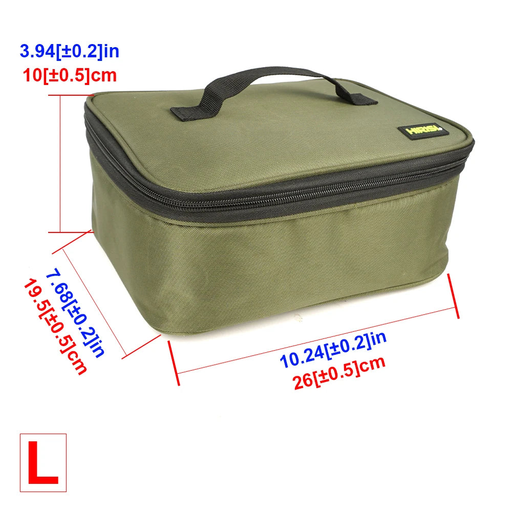 Hirisi Multi-Purpose Carp Fishing Bag - PVC Oxford Material, Fish Reel & Lure Storage, Tackle Accessory Organizer