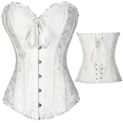 Women’s Steampunk Gothic Clothing. Plus Size Corsets Lace Up Bustier Body Shapers S-6XL