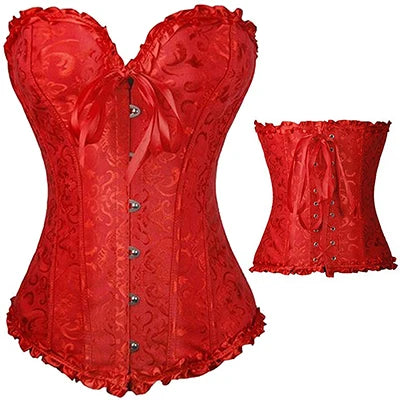 Women’s Steampunk Gothic Clothing. Plus Size Corsets Lace Up Bustier Body Shapers S-6XL