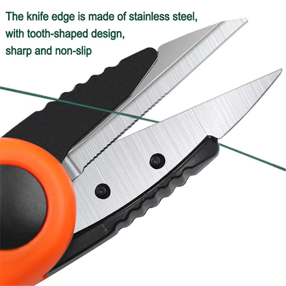 Stainless Steel Precision Fishing Line Cutter Non-slip Handle