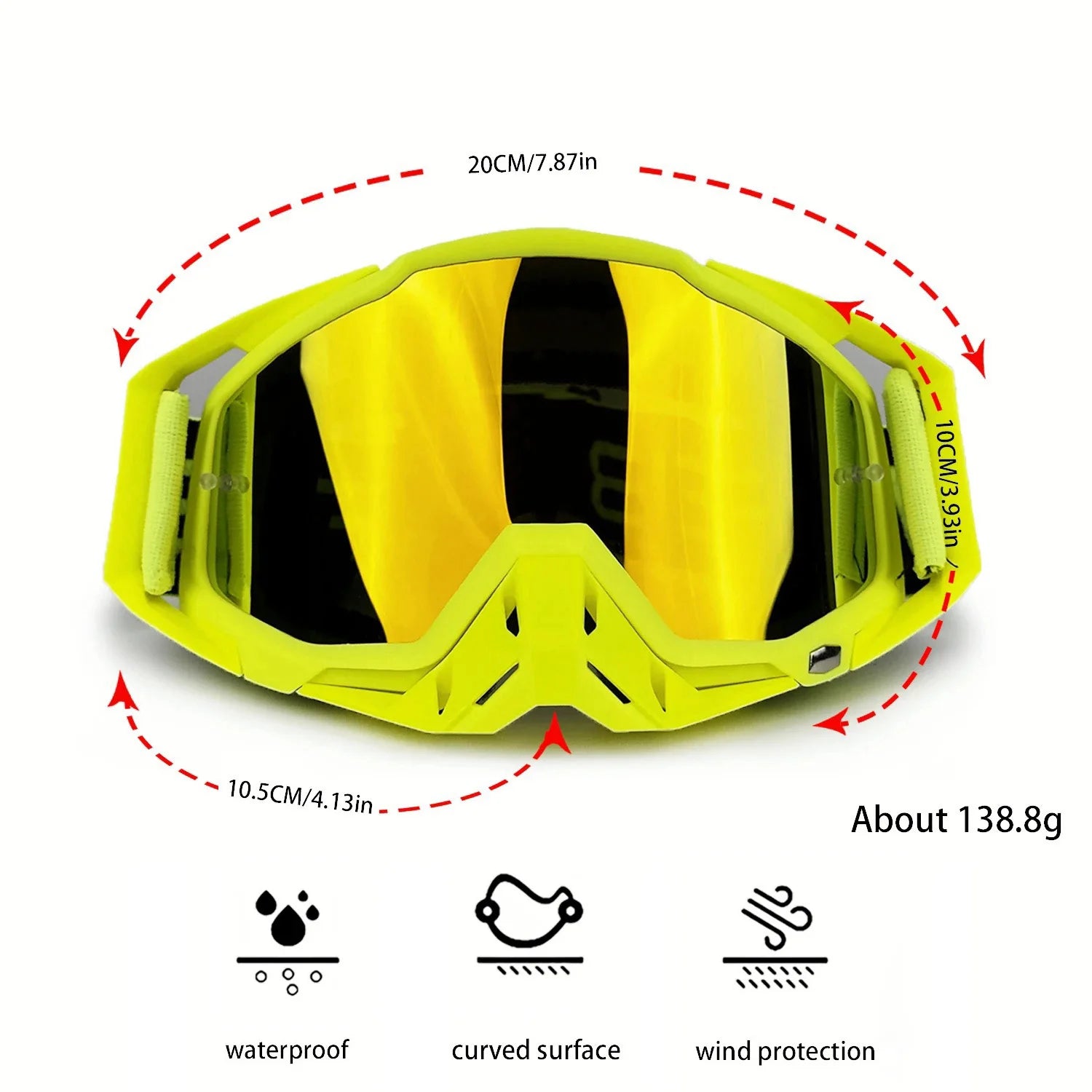 NAFEIB Motocross Glasses - Windproof Protection For Riders