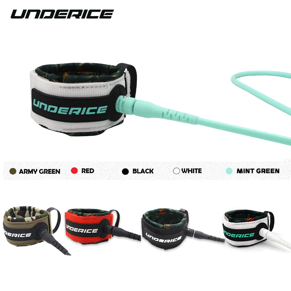 SUP Board 6-10FT Surf Leash Surf Leg Rope Surfboard Leash TPU Stainless Swivels Inflatable Paddle Board Longboard Foot Rope