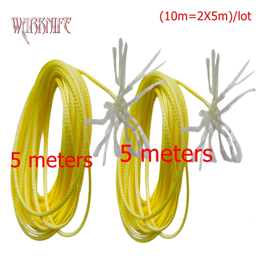 Warknife 16 Strands 10m/lot PE Braid Fishing Line Super Strong Hollow Core Rope for Jig Assist Hook Rigging Diving Spear Fishing