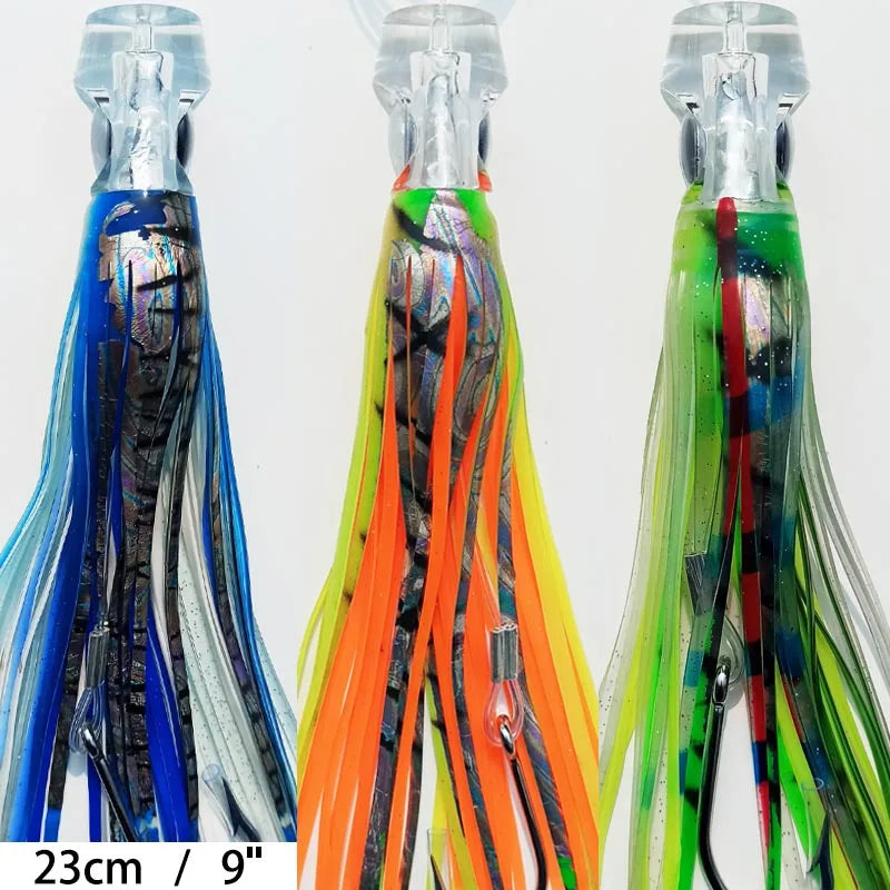 Prowler Trolling Fishing Lures, Rigged Skirted, Big Game, Marlin, Tuna, Bula Game, Fishing Lure, 6 ', 9'