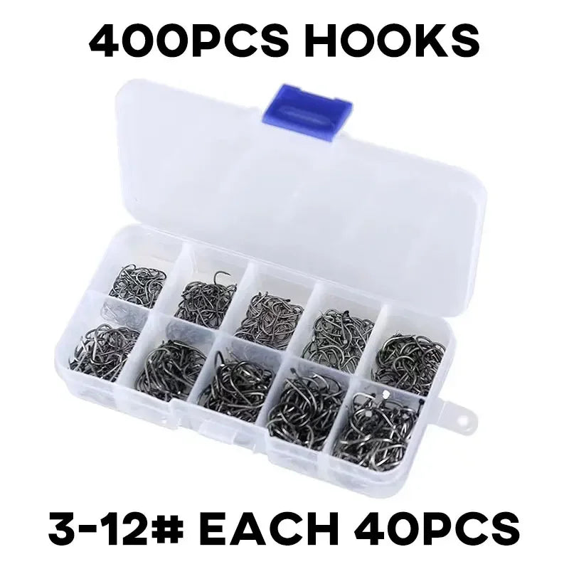AquaPro Boxed Hooks Set - Rust Resistant Stainless Steel