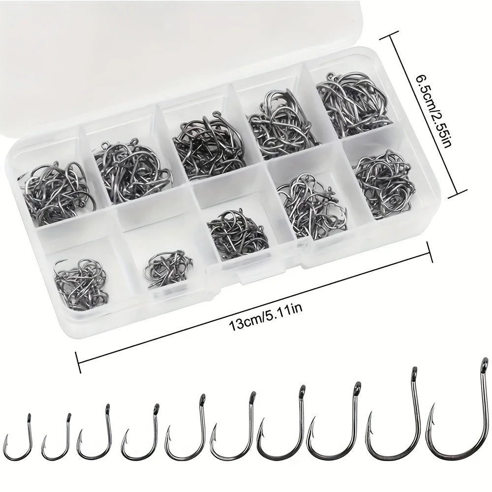 AquaPro Boxed Hooks Set - Rust Resistant Stainless Steel