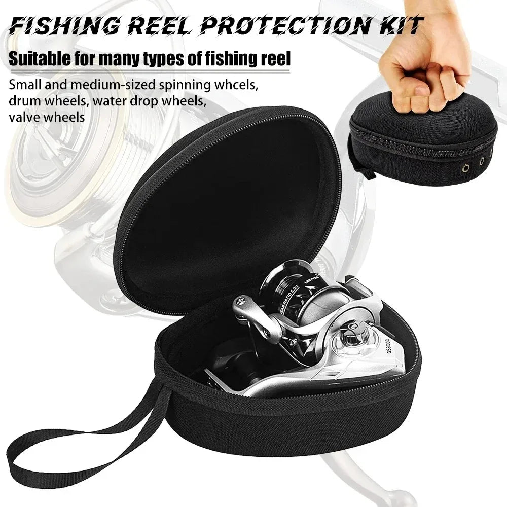 Portable EVA Fishing Reel Bag Protective Case Cover Fishing Bag fishing accessories for Drum/Spinning/Raft Reel Fishing goods
