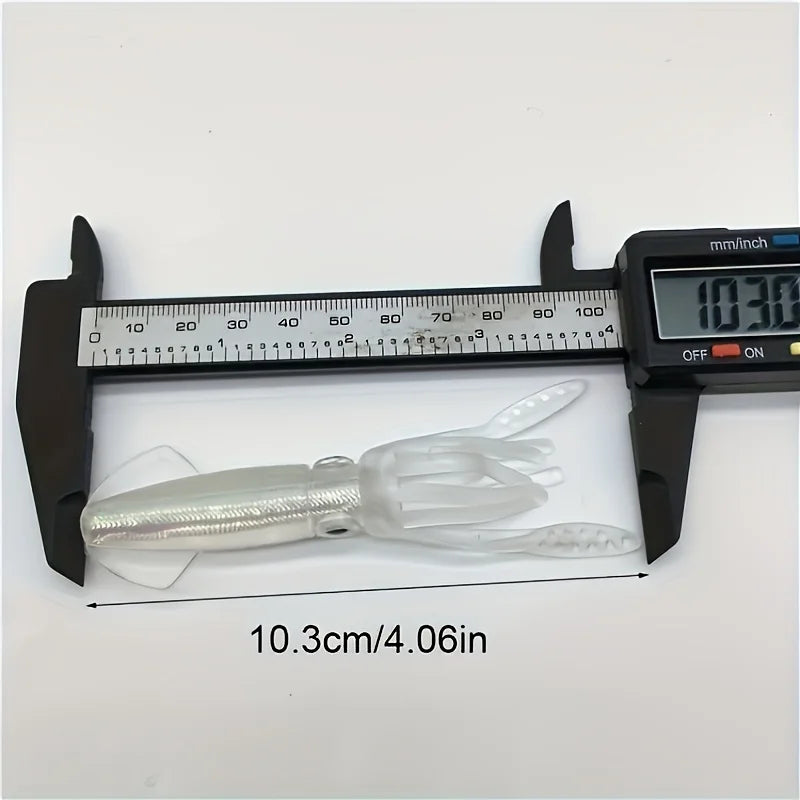 AquaLure Bionic Squid Lure Set 5Pcs - Realistic Action
