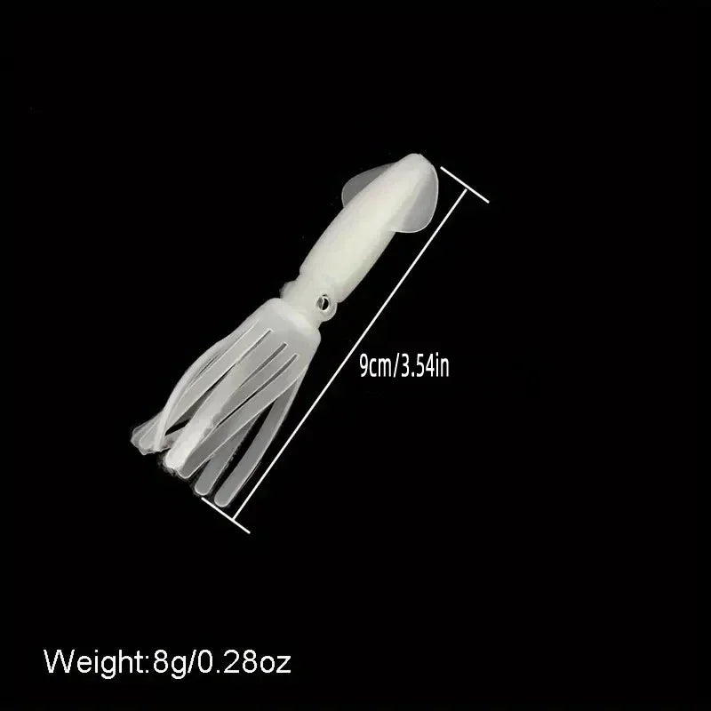 GlowLure Luminous Soft Lures Set - Night Fishing Glow