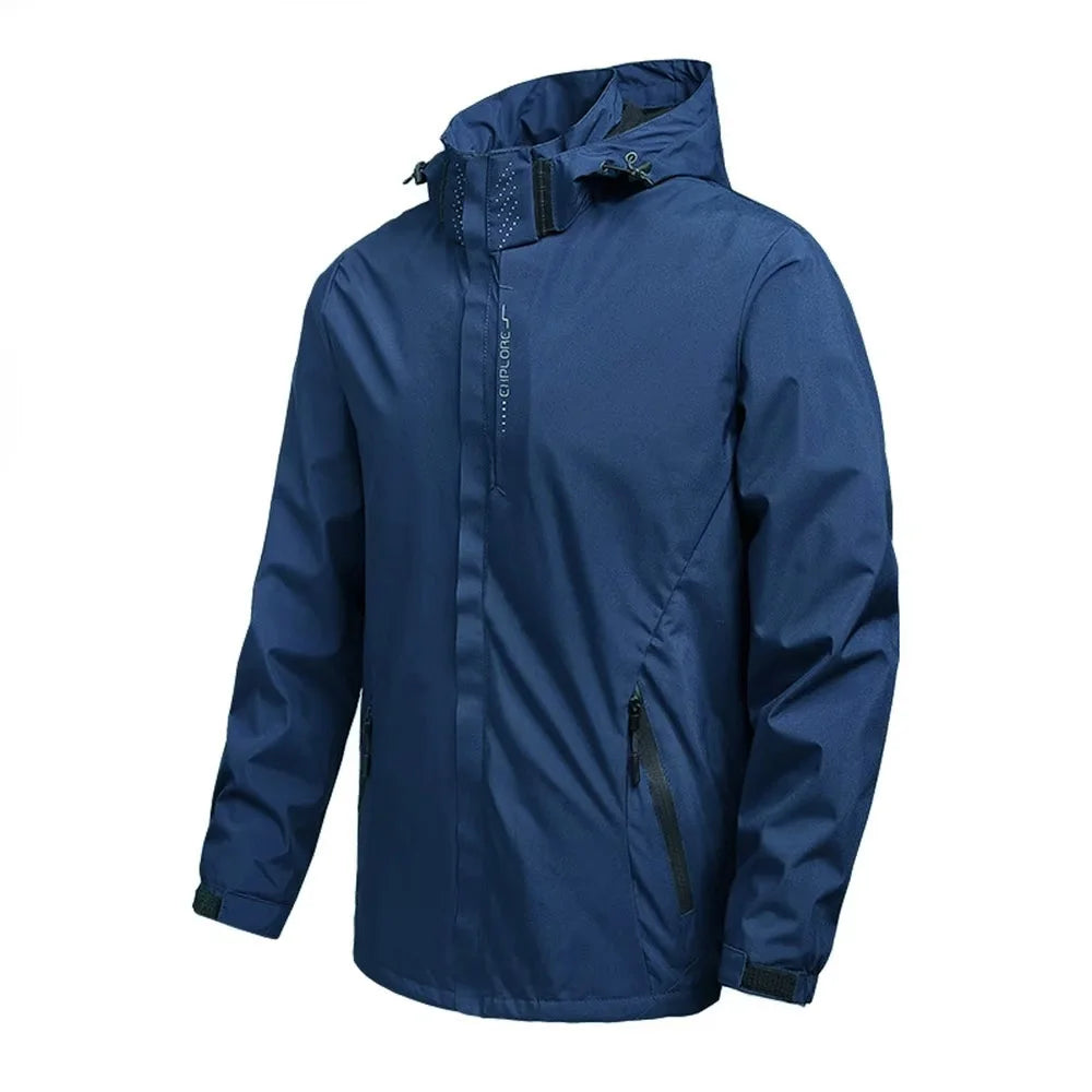 NorthPeak Men's Waterproof Rain Jacket - Detachable Hood