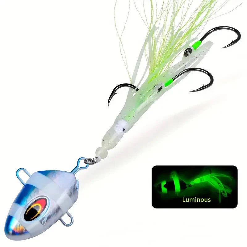 AquaLume Luminous Bait 100g - Deep Sea Glow Attracts Tuna