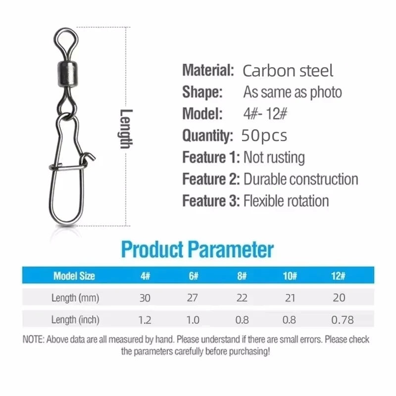 Delysia King 50/100/200 Piece Set of Fishing connector fishing gear kit