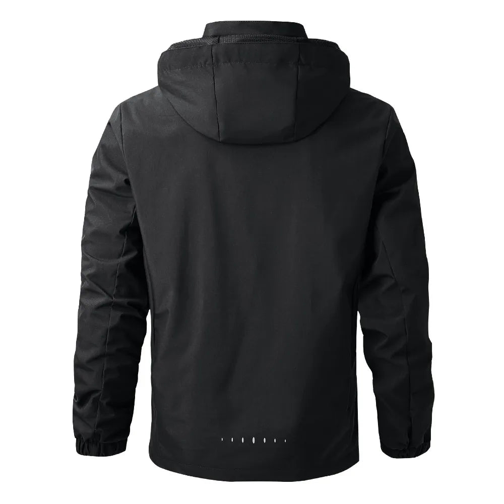 NorthPeak Men's Waterproof Rain Jacket - Detachable Hood