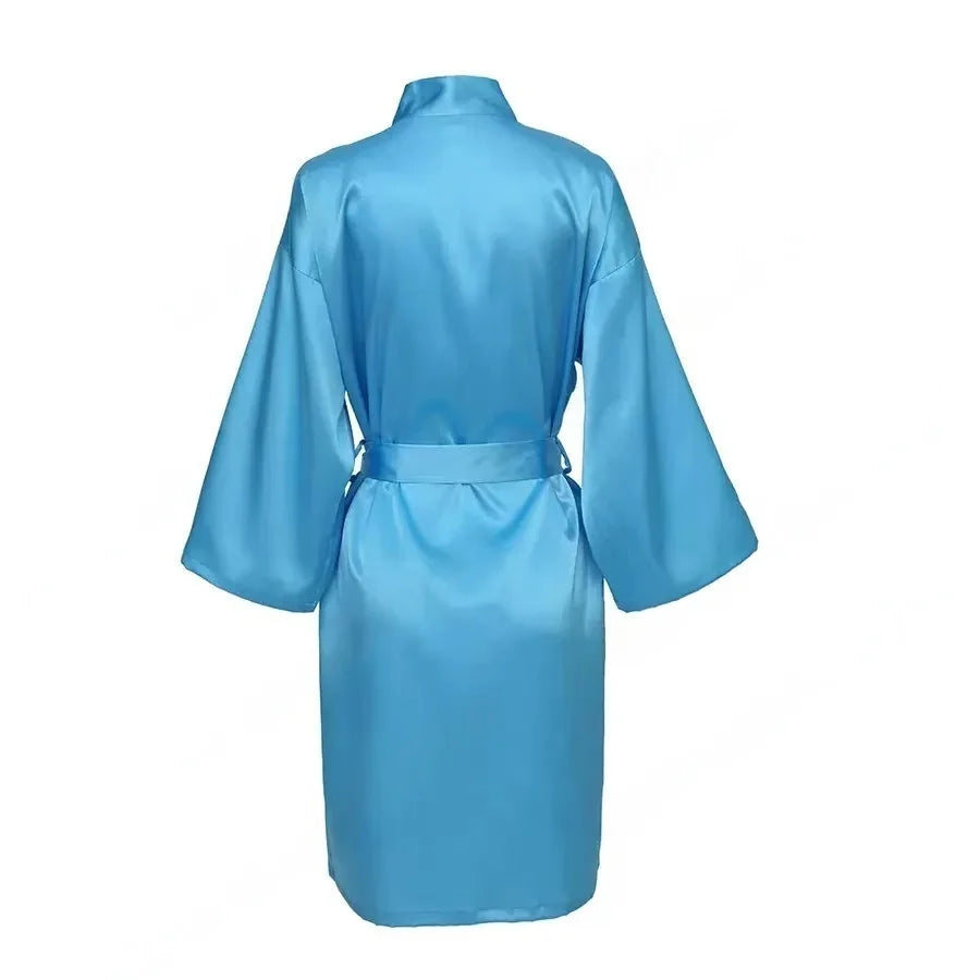 Bridal Satin Custom Bridesmaid Kimono - Personalized Robes
