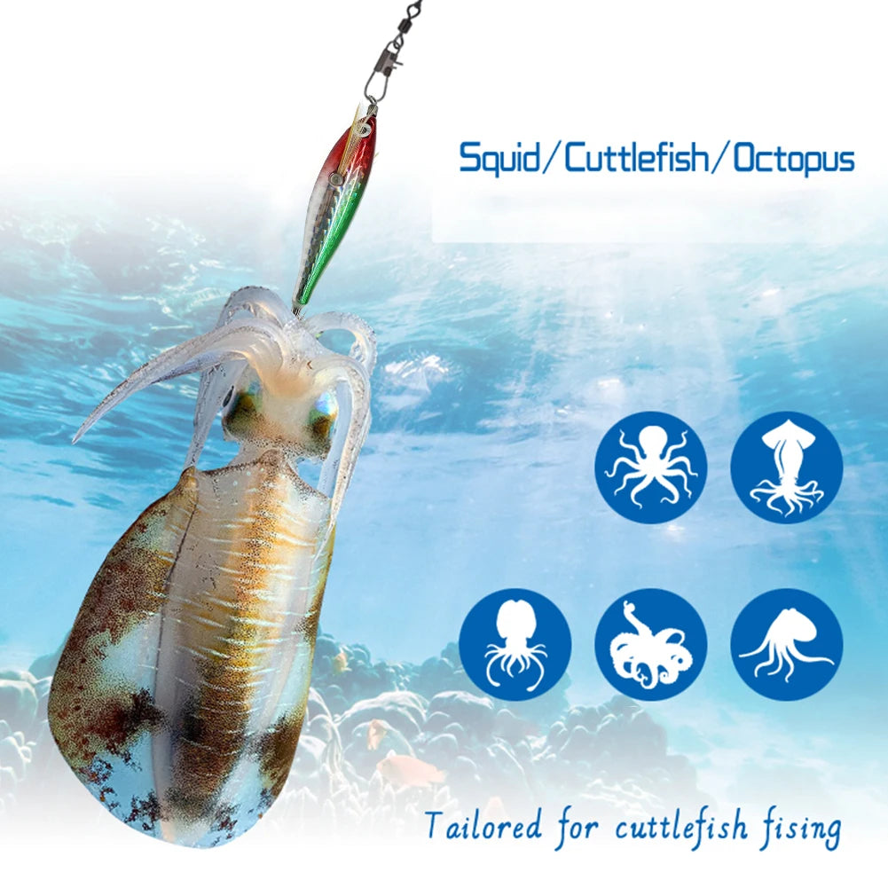 AquaLure Laser Luminous Floating Egi Lure - Night Glow