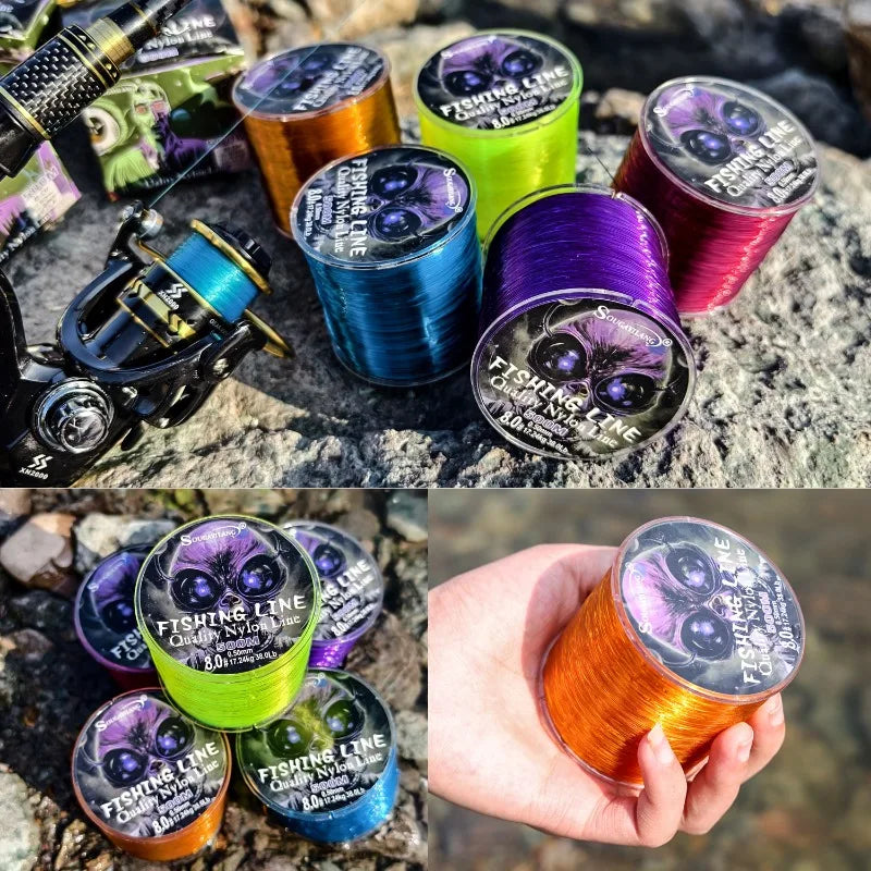 Sougayilang Nylon Fishing Line 500m - Max Drag 7-38Lb