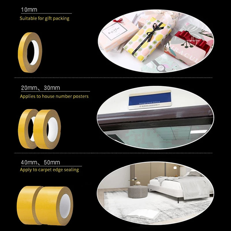 1Roll Double Sided Tape High Viscosity Grid Fiber Transparent Double Sided Tape Sticky Waterproof Adhesive Fiber Mesh Tapes