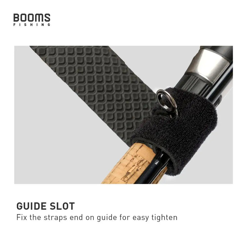 Booms Fishing RS3 Fishing Rod Holder Pole Belt Fastener Suspenders Strap Elastic Cable Fishing Rod Storage Tool Accessories