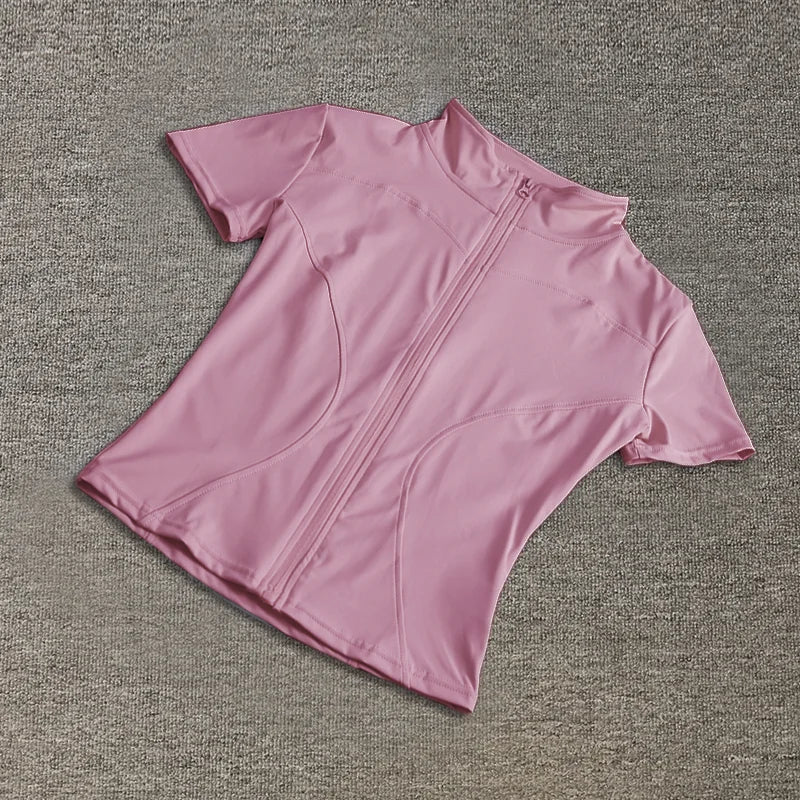 Summer Waist Slimming Training Tops - Quick Dry Yoga Wear