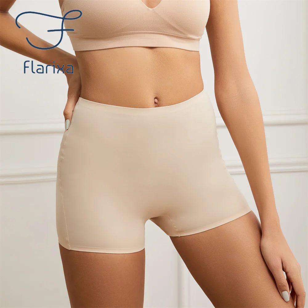 Flarixa Seamless Boxer Briefs For Women - Anti Chafe