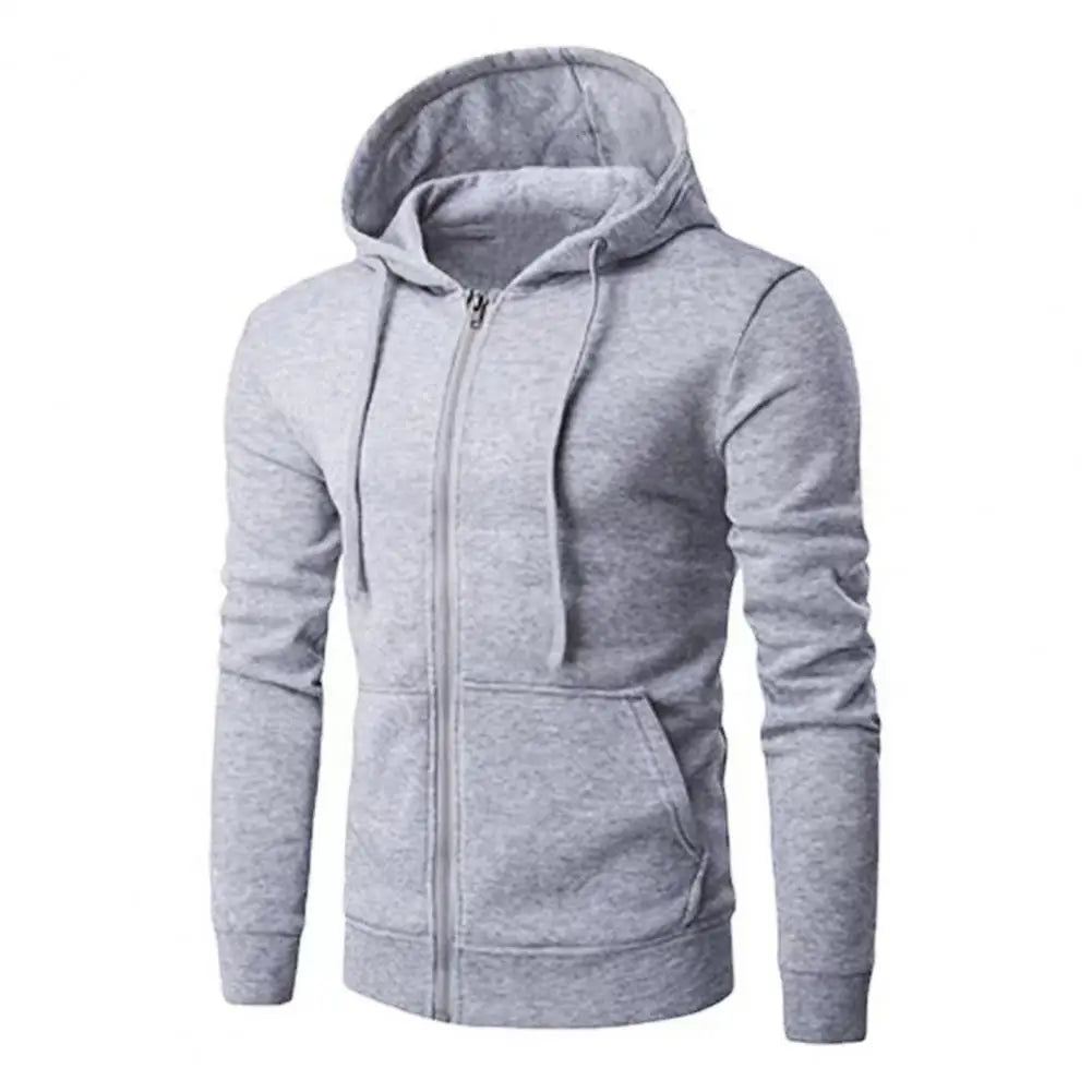 AutumnWear Men Zip Hoodie Sweatshirt Slim Fit - Zipper