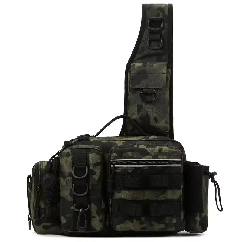 Fishing tackle, shoulder bag, storage bag, portable fishing rod holder, outdoor sports bag, flying fishing