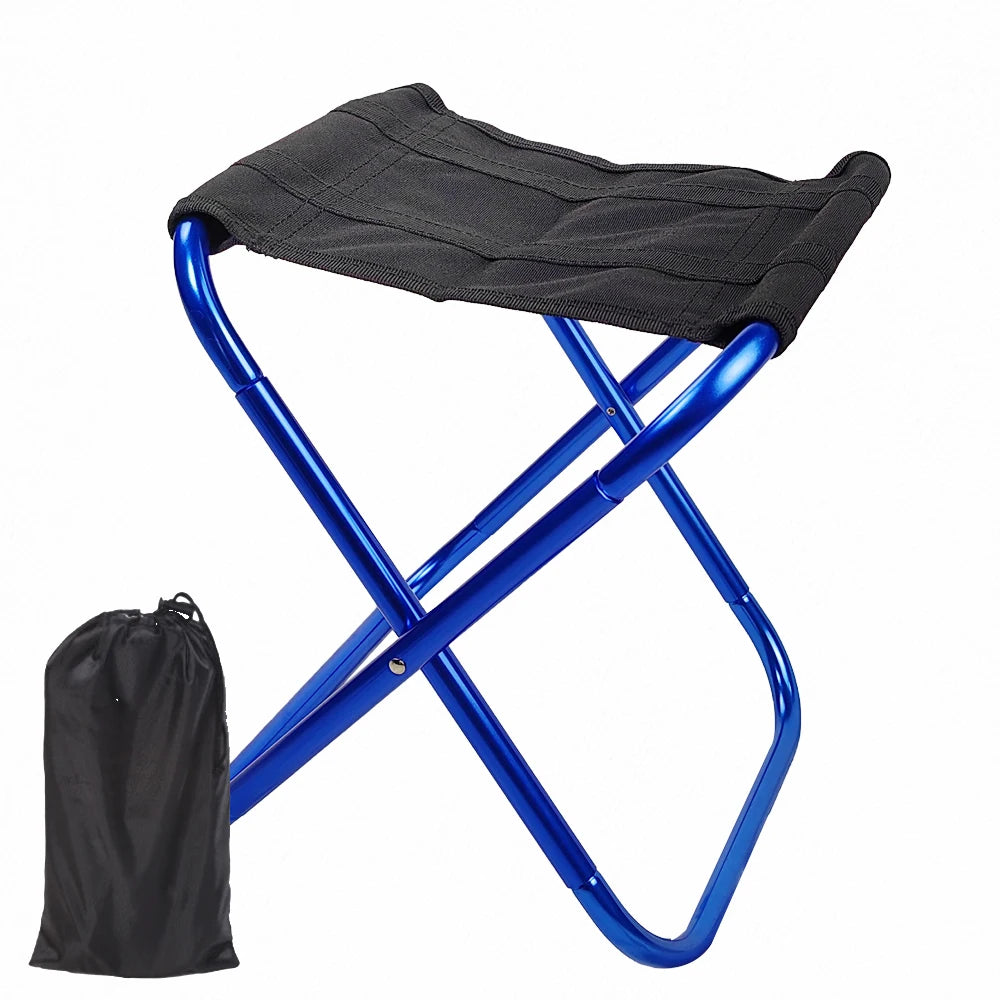 Outdoor Aluminium Alloy Portable Folding Picnic Camping Stool MIni Fishing Chair Ultralight