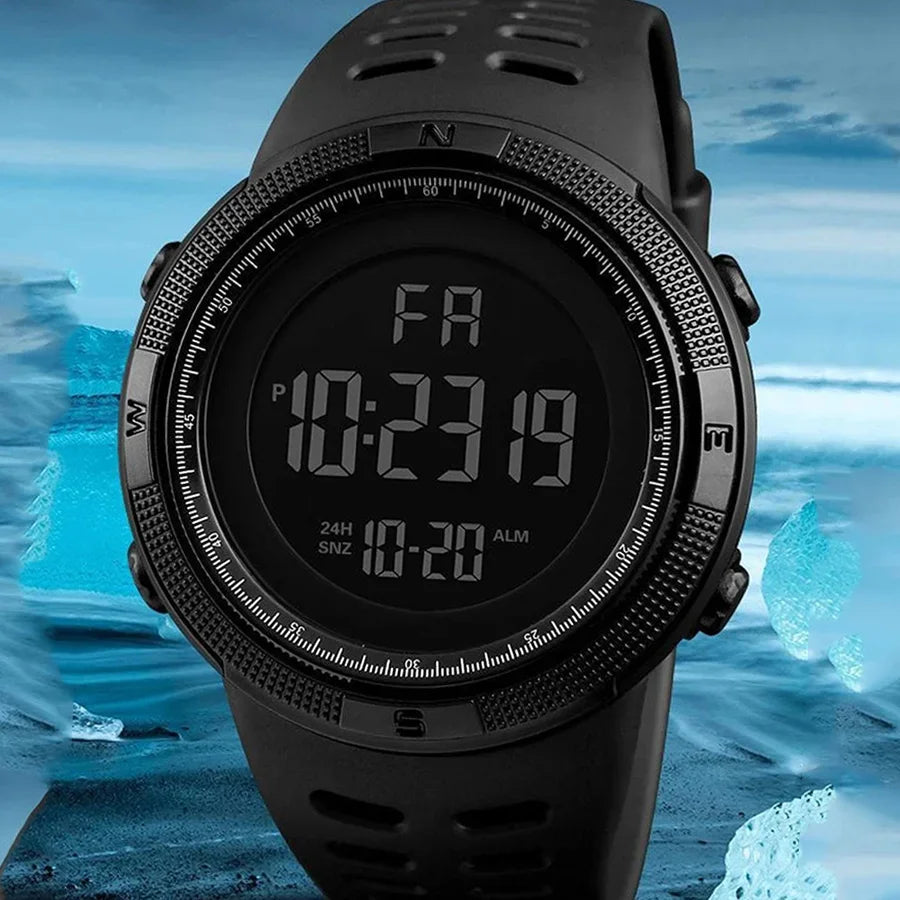 Men’s Military Sports Watches Luminous Multifunction LED Digital Wristwatch
