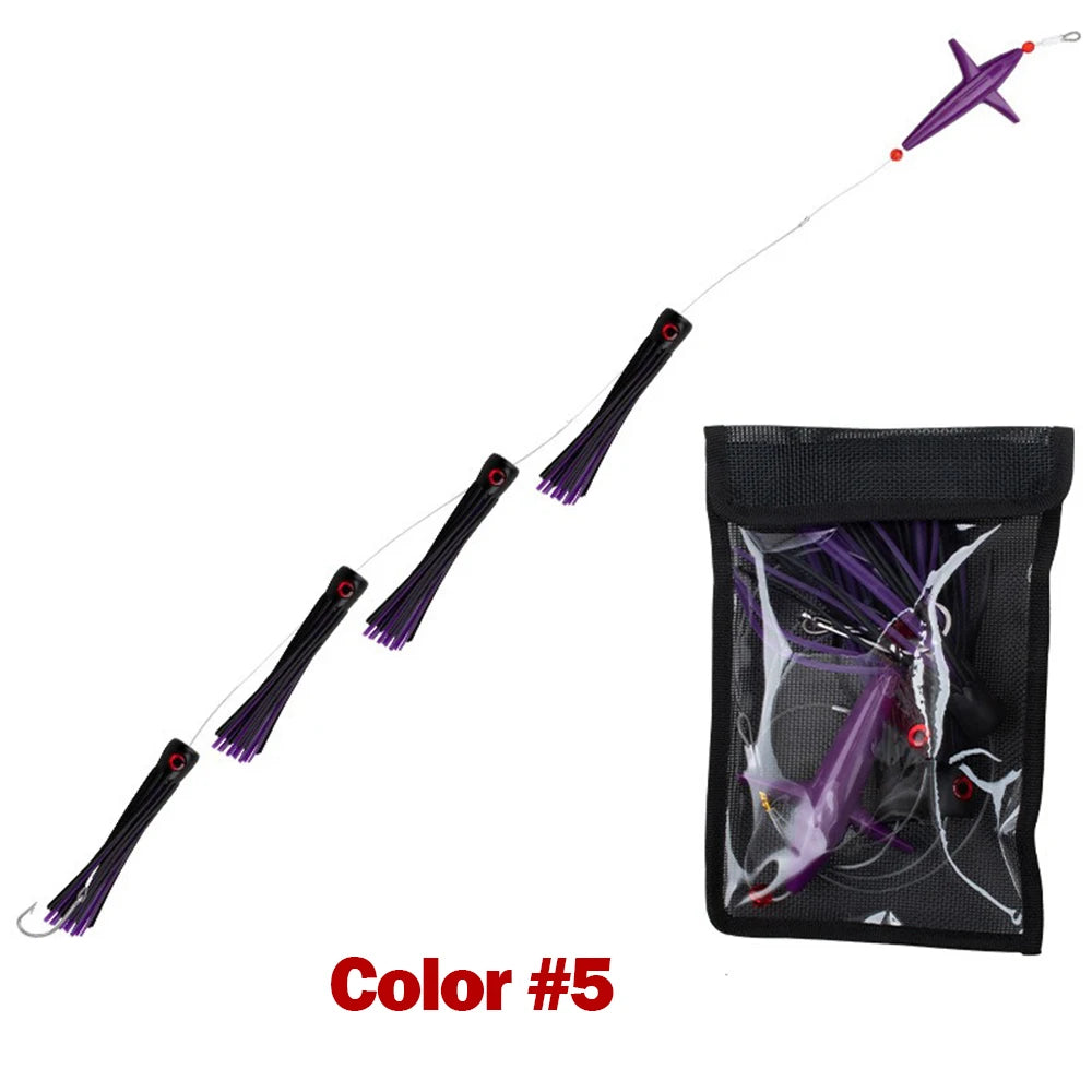 Fishing Daisy Chain Big Game Daisy Bird Bulb Squid Trolling Bird Tuna Lures Fishing Teasers For Marlin Sailfish Big Game Fish