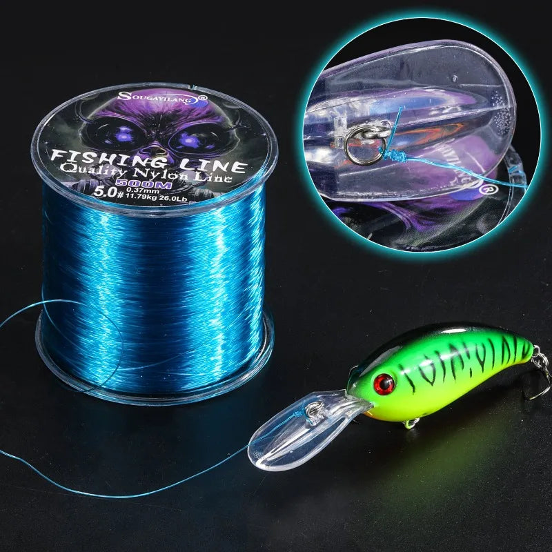 Sougayilang Nylon Fishing Line 500m - Max Drag 7-38Lb