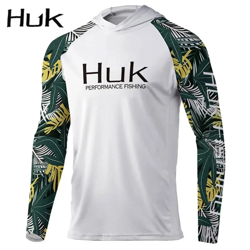 New Gear Mens Fishing Hooded Shirts - High Performance