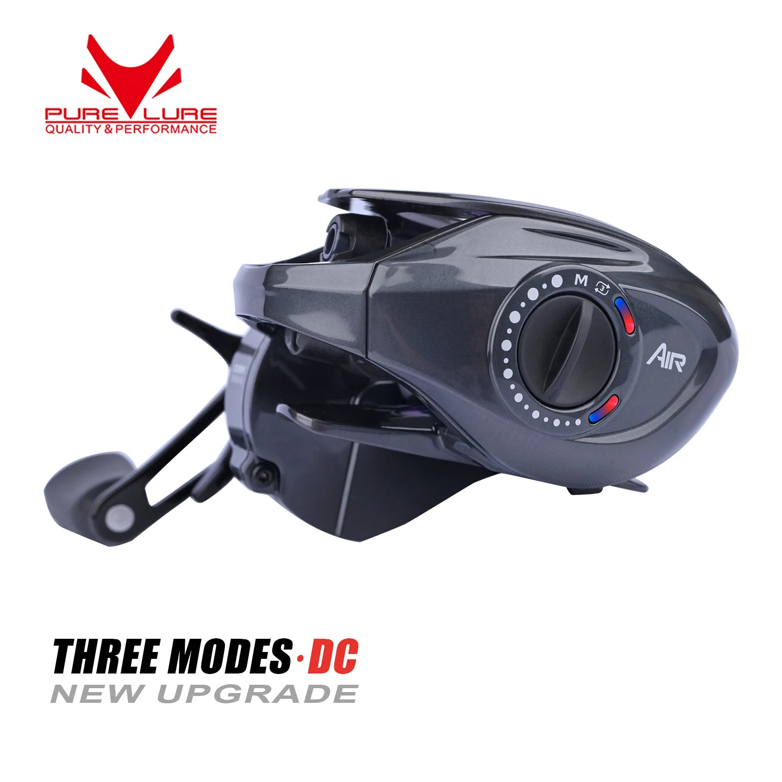 PURELURE NEW CHEETAH AIR Three Modes DC Carbon fiber Frame Material Electronic Brake Band Sound Baitcast Fishing Reels 3.5-17g