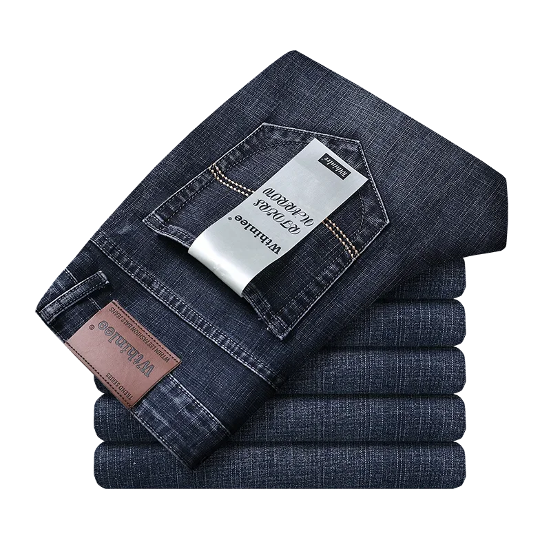 Wthinlee Mens Jeans Casual Straight Stretch - Comfort Fit