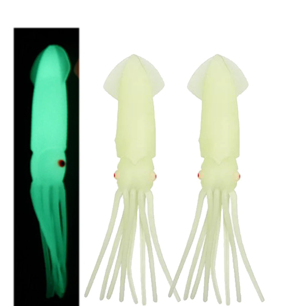 Fishing Lures Squid Skirt, Saltwater Trolling Bait Glow Skirts for Marlin, Sailfish, Tuna, Wahoo 20Pcs/30Pcs