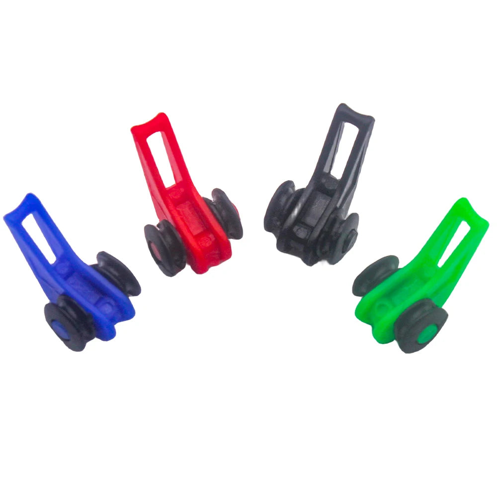 10PCS Bait Holder Plastic Fishing Hook Keeper Lure Safety Holder With 2 Rubber Rings For Fishing Rod Pole Fishing Tackle