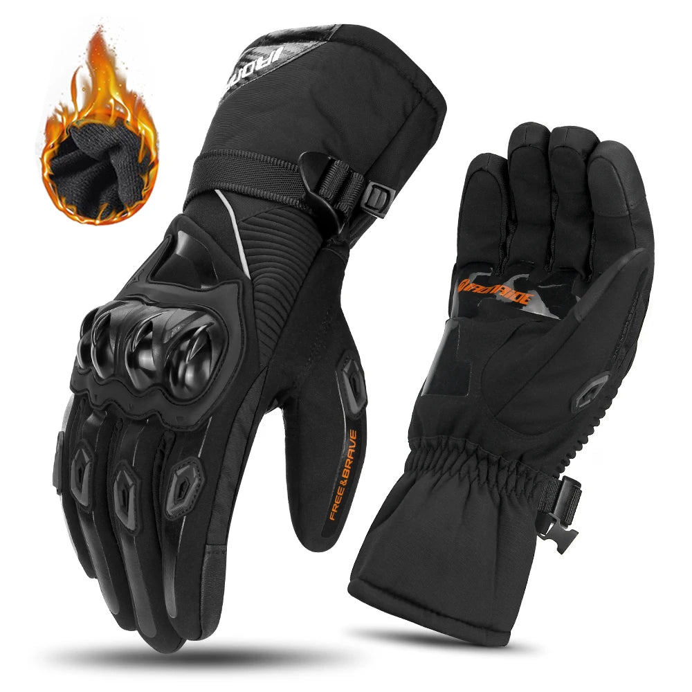 Motorcycle Gloves Windproof Waterproof Moto Men’s Riding Gloves Touch Screen Finger Tips
